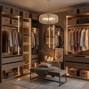 Warm Neutral Closet with Cozy Luxury Vibes